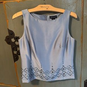 Beautiful silk shell with embellishments